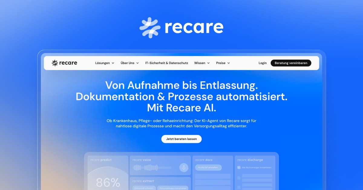 Logo von Recare Deutschland GmbH